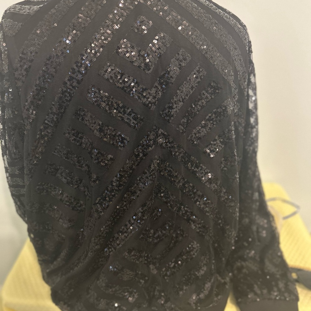Black Sequins Jacket - image 3